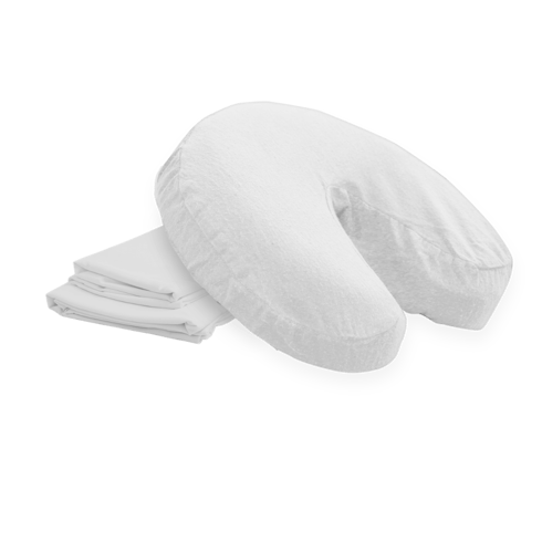 Deluxe Double Brushed Cotton Flannel White Cover 3-set
