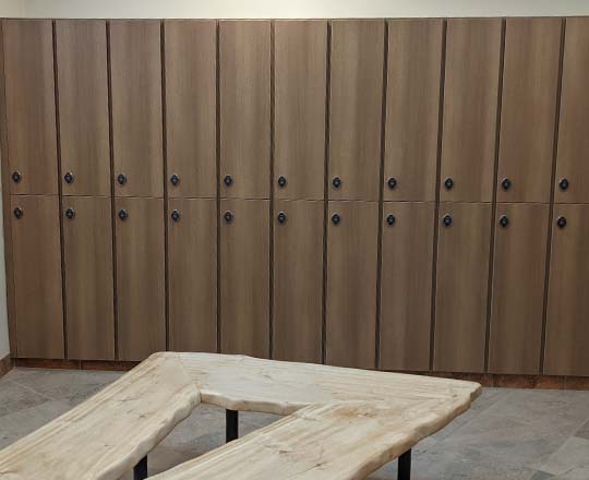 club locker room lockers