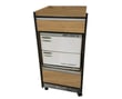 T200 Trolly Cart Frame Laminate Oak